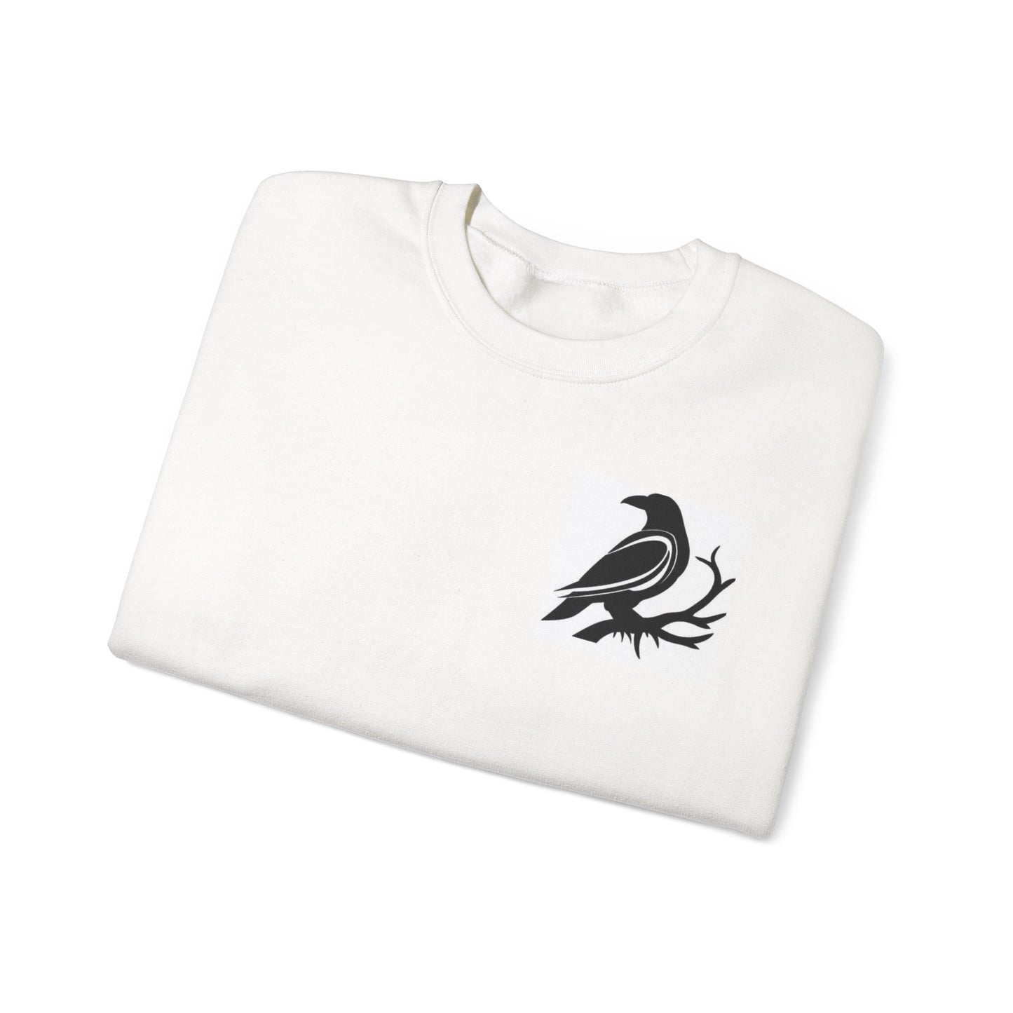 Stylish Crow Graphic Sweatshirt - Perfect for Casual Outfits, Gifts, Cozy Layers, Festivals, Bird Lovers