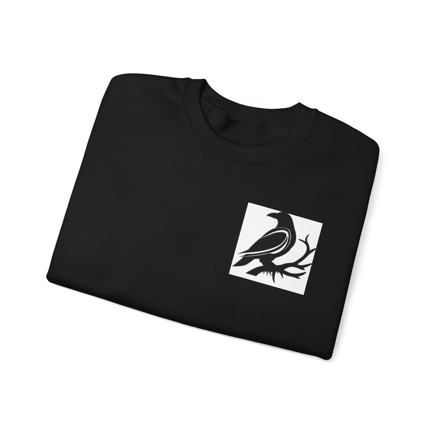 Stylish Crow Graphic Sweatshirt - Perfect for Casual Outfits, Gifts, Cozy Layers, Festivals, Bird Lovers