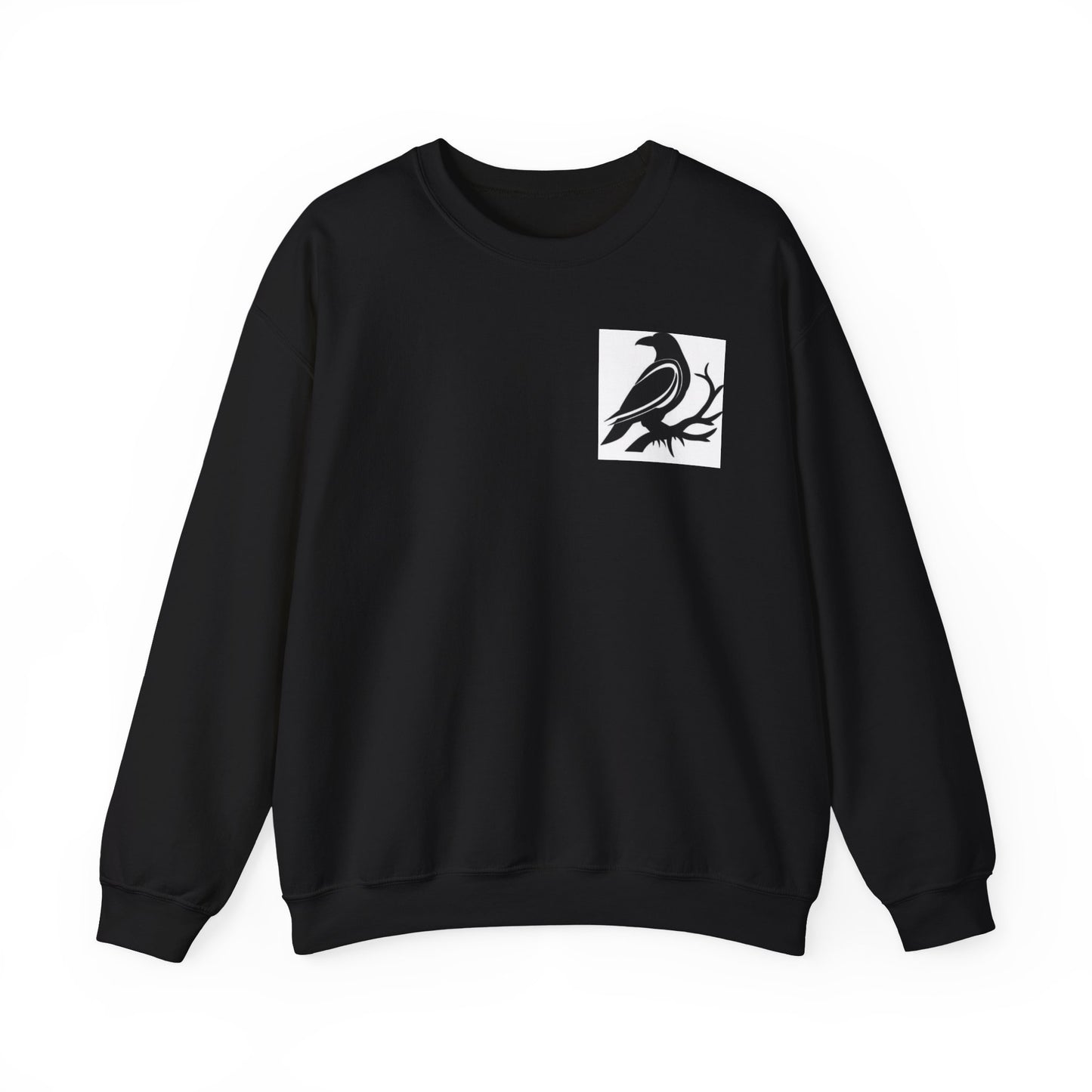 Stylish Crow Graphic Sweatshirt - Perfect for Casual Outfits, Gifts, Cozy Layers, Festivals, Bird Lovers