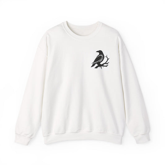 Stylish Crow Graphic Sweatshirt - Perfect for Casual Outfits, Gifts, Cozy Layers, Festivals, Bird Lovers